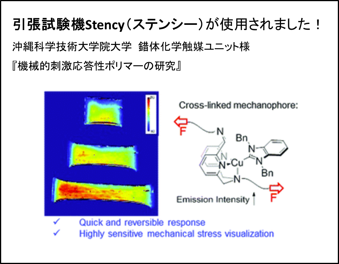 引張試験機Stency(ステンシー)が使用されました!
